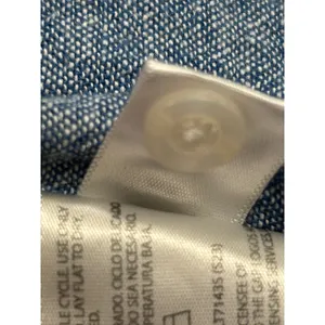 GAP Womens Blue Linen Blend Chambray Style Long Sleeve Button Down Shirt Large thumbnail 10