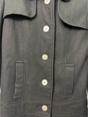 Women’s Guess Los Angeles Black Peacoat thumbnail 7