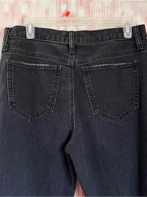 SO Black High Rise Distressed Raw Hem Ankle Length Mom Jeans Size 11/30 thumbnail 9