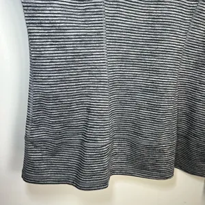 Lukka Hooded Athletic Full Zip Jacket Gray Black Stripes Pockets Thumb Holes XL thumbnail 13