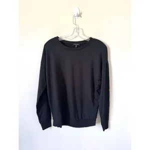 Universal Standard Lightweight Crew Sweatshirt Black Size 4XS (0-00) NEW thumbnail 2