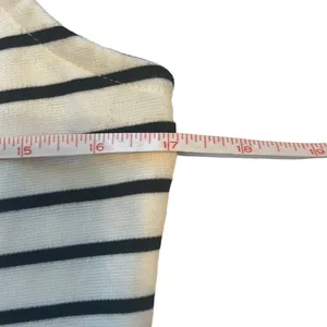 Iris GUC Black White Stripe Bodycon Asymmetric Sleeveless Dress Sz XL thumbnail 9