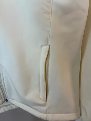 Starter Women's Full-Zip Off-White Cream Athletic Track Jacket Small thumbnail 3