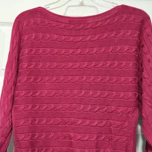Lauren Ralph Lauren Pink Cable Knit Sweater Women’s Size XS thumbnail 4
