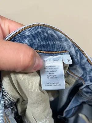 Rag and Bone "Dre" low rise boyfirend jeans  size 31 women’s EUC thumbnail 11