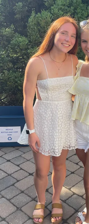 White Floral Lucy in the Sky Dress thumbnail 1