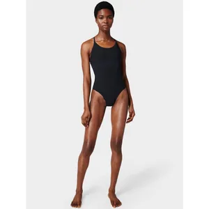 Sweaty Betty Aqua Xtra Life Performance Swimsuit S Black One Piece Racerback NWT thumbnail 12
