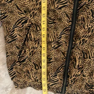 VTG Y2K Women Animal Print oversized Jacket Size S thumbnail 9