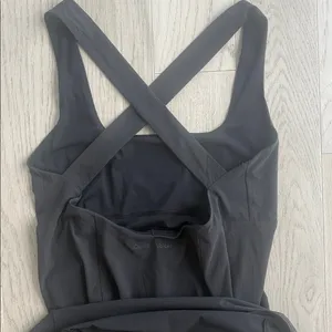 Outdoor Voices Black Cross Back Dress New NWT Size Large thumbnail 9