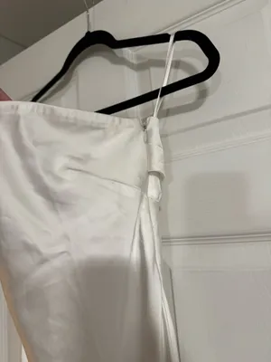Sachin & Babi Aubrey Strapless Dress White Satin thumbnail 7