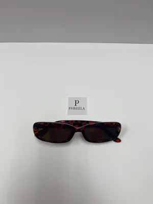 90s small retro sunglasses/ leopard 90s sunglasses Red thumbnail 5