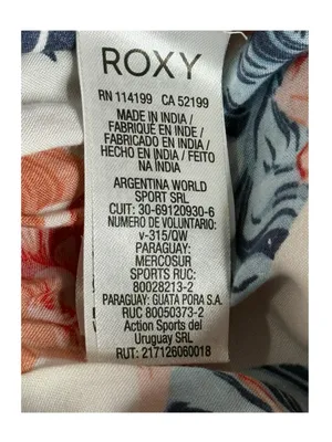 Roxy ✿ Saturated Floral Print Wide Leg Beach Pants ✿ Red White + Blue ✿ Small thumbnail 10