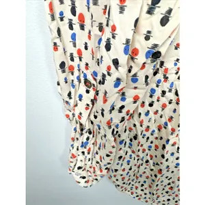 Maeve Anthropologie 12 Womens Top Lightweight Long Sleeve Button V-Neck Tab‎ thumbnail 8
