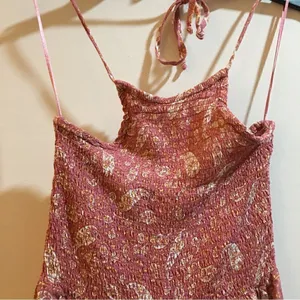 Patrons Of Peace Tube Top Halter pocket jumper! Mauve Pink thumbnail 4