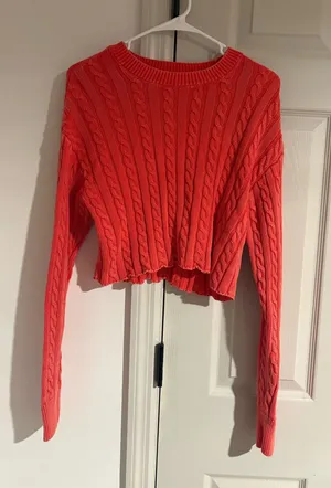 Aerie Cropped Sweater Knit thumbnail 1