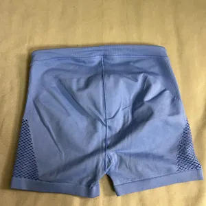 💙 Aerie OFFLINE Real Me High-Waisted Biker Shorts Mesh Panels Blue M Athletic thumbnail 5