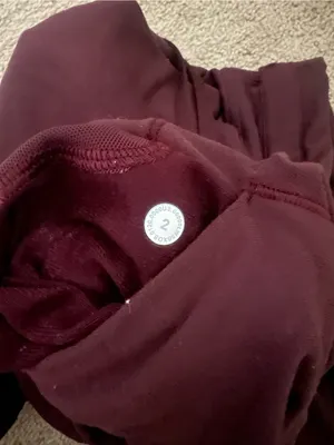 lululemon athletica Women's Burgundy Drawstring Joggers thumbnail 3