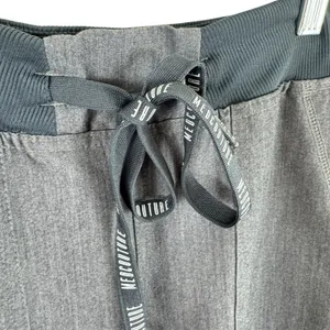 MED‎ COUTURE Touch Gray Slat Heather Drawstring Jogger Scrub Pants Size XSP thumbnail 5
