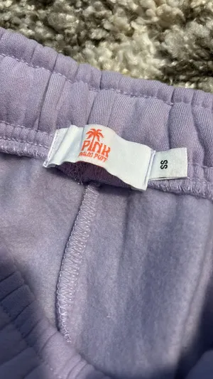 pink palm puff sweatpants thumbnail 3