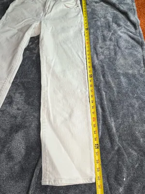 Madewell 90s Straight Women’s Jeans White Denim Size 28 High Rise thumbnail 4