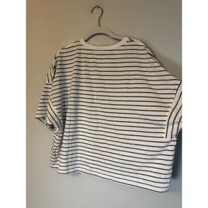 NUUDS Short Sleeve Stripe Boxy Tee Sz L NEW thumbnail 6