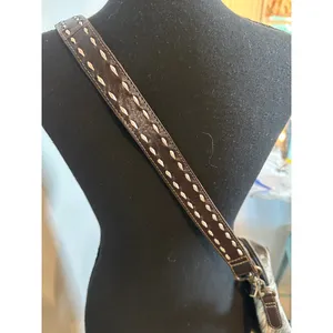 Myra Bag Tooled Leather Longhorn Hair-on Hide Crossbody Bag Brown Western Small thumbnail 9