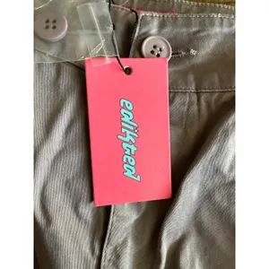 NWT Edikted Grey High-Waisted Wide Leg Cargo Pants - Size M thumbnail 4