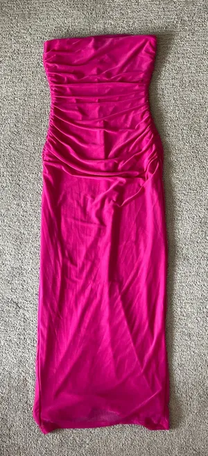 Hot Pink Lulus Midi Dress thumbnail 2