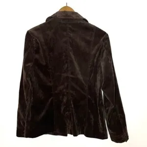 Croft&Barrow Corduroy Button Up Shirt Jacket Dark Chocolate Brown Medium thumbnail 3