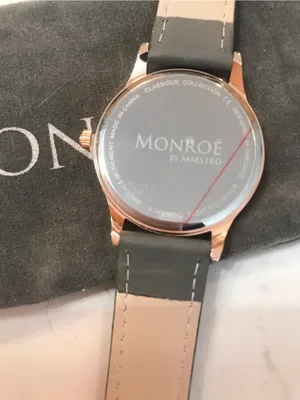 NWOT Monroe Classique Sunburst Solerose watch Gray thumbnail 4