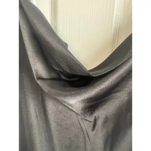 Bebe Black Satin Slip Dress Women's Small NWT Cowl Neck Midi Spaghetti Strap thumbnail 3