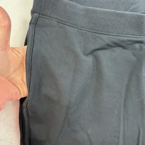 Lululemon Sz 8 Every Moment Pants 26" Black French Terry Travel‎ Lounge W5BAMS thumbnail 6