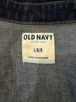 OLD NAVY Classic Denim Trucker Jean Jacket Size Large thumbnail 6