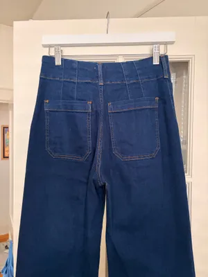 Maeve Colette High Rise Wide Leg Jeans thumbnail 7