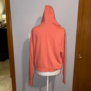 Sweaty Betty After Class Relaxed Hoodie Coral Pink Thumbhole Pocket Athleisure‎ thumbnail 5