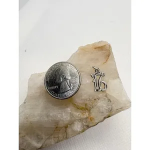 Vintage Sterling Silver Sweet 16 Charm Birthday Number 16 Bracelet Charm Tested‎ thumbnail 2