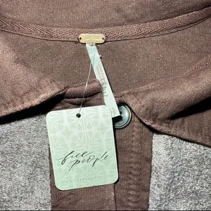 Free People‎ Shacket Oversized Button Down Utility Jacket Textured Cotton Blend thumbnail 7