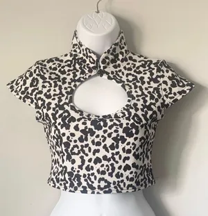 Cow Print Top thumbnail 2