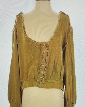 Free People Button-Down Shirt Small thumbnail 1