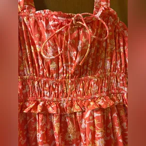 J. Crew Ruffle-Trim Tiered Maxi Dress in Sunny Blooms thumbnail 5