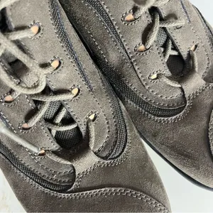 CLARKS In Motion Shoes Walking Comfort Lace Up Olive Nubuck Leather Size 10 N thumbnail 6