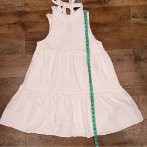 Tuckernuck Pomander Place Morgan Lightweight Gauze Ruffle Neckline Bow Dress thumbnail 14
