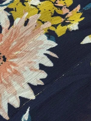 LULU’S Wide Leg Floral Jumpsuit S 16” p2p + Navy Multi NWT thumbnail 6