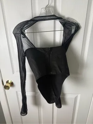 House of CB Mina Structured Black Corset XS thumbnail 7