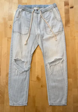 One Teaspoon Montana Shabbies Distresed Denim Lounge Jogger Jeans thumbnail 1