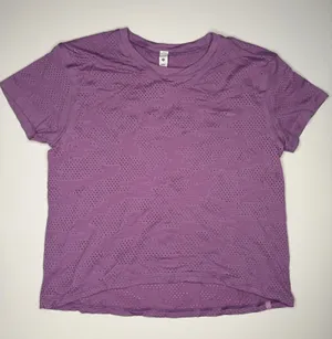 Lululemon Short Sleeve Mesh Breathable Purple thumbnail 1