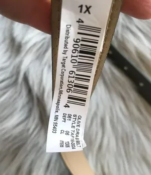 Target NWT Ava & Viv Olive Drab Faux Leather Trouser Belt 1X thumbnail 3