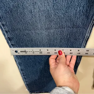NWT Levi's Ribcage straight jeans in a blue wash low loose low rise size 25X32 thumbnail 4