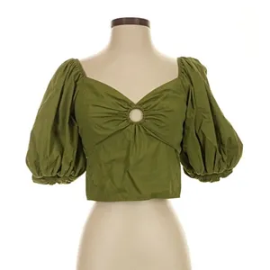 Abercrombie Poplin Keyhole Top thumbnail 1