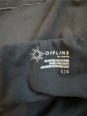 OFFLINE By Aerie Real Me XTRA Flare Leg Jumpsuit Black Athleisure thumbnail 7